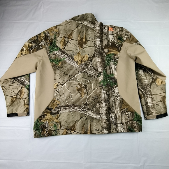 RealTree Xtra Camo Jacket Adult 2XL Softshell Full Zip Fleece Lined Hunting - Picture 2 of 14